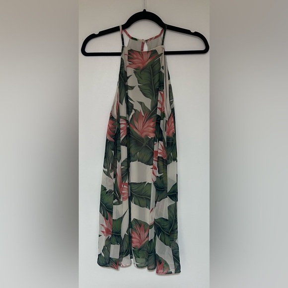 Show Me Your MuMu Paradise Found Gomez Mini Shift Halter Dress Size Small - Picture 2 of 8